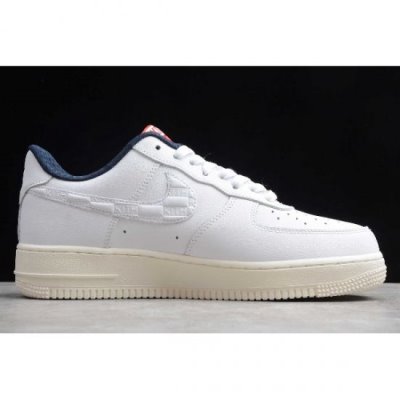 Nike Air Force 1 '07 Low Beyaz / Mavi / Kırmızı Kaykay Ayakkabı Türkiye - 1XBJA712